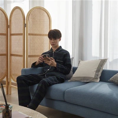 पुरुषों का सूती शरदकालीन लंबा पजामा